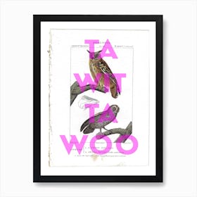 Ta Wit Ta Woo Vintage Owl Art Print
