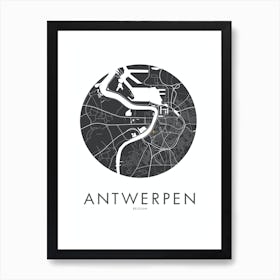 Antwerp in Black by emerybloom Art Print