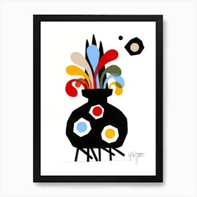 Echappee Du Vase A 3 Yeux Art Print