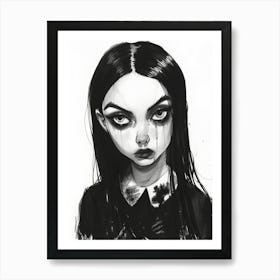 Black and White Sketch Art Print