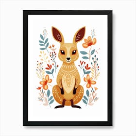 Baby Animal Illustration  Kangaroo 6 Art Print