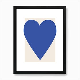 Heart Blue Art Print