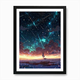 Sky With Stars Art Print