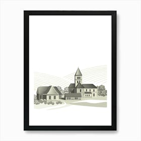 Church In The Countryside Art Print
