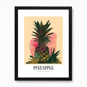 Pineapple Tree Colourful Illustration 2 Poster Art Print