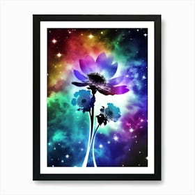 Flower In Space 7 Art Print