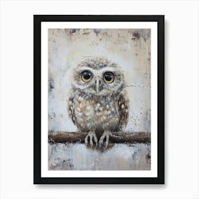 Sweet Owl Painting 4 Art Print