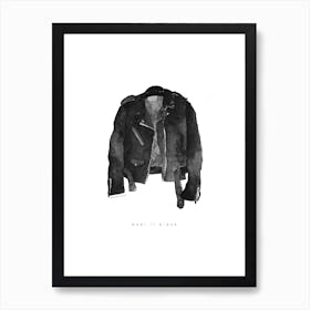 Leather Jacket Art Print