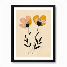 Lyon Flower Market Boho Minimalist Style 1 Art Print