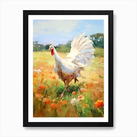 Bird Painting Turkey 4 Art Print