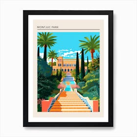 Montjuc Park Barcelona Art Print