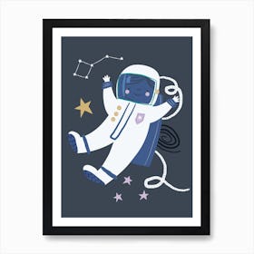 Astronaut Alice Art Print