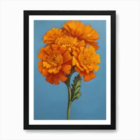 Orange Carnations Art Print