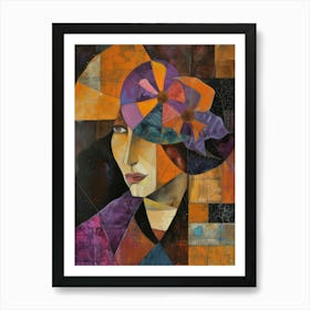 Woman In A Hat 102 Art Print