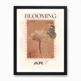 Blooming Butterfly Art Print