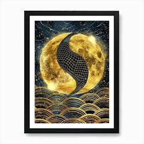 Shamanic Moon Art Print