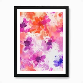 Watercolor Flowers 20 Art Print