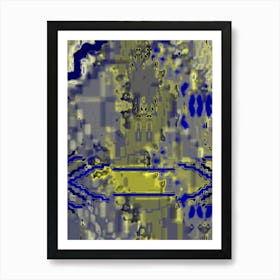 Abstract Pixel Art Art Print