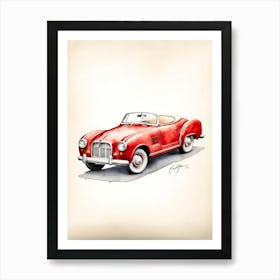 Vintage Convertible Roadster Art Print