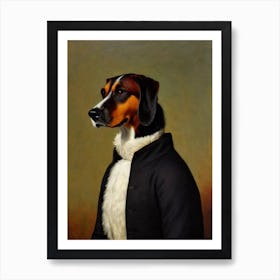 American Foxhound 2 Renaissance Portrait Oil Painting Art Print