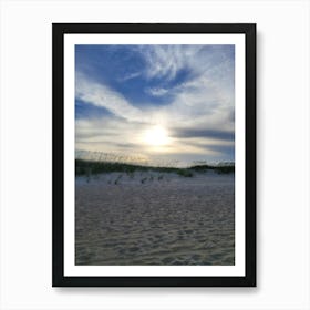 Sunset On The Beach Art Print