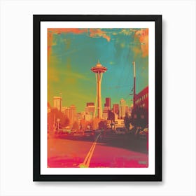 Seattle Polaroid Inspired 1 Art Print