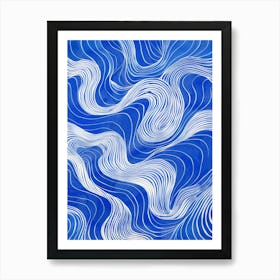 Abstract Wave Pattern 4 Art Print