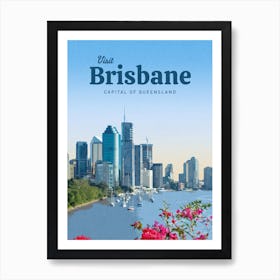 Brisbane Cityscape Art Print
