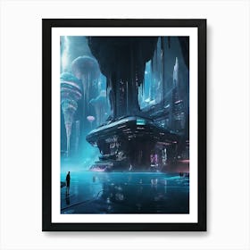 Futuristic City 1 Art Print