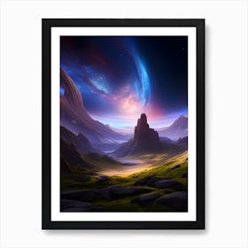 Galaxy Valley Art Print