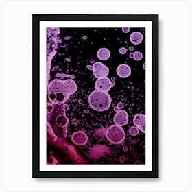 Alcohol Ink Abstraction Mysterious Purple Art Print