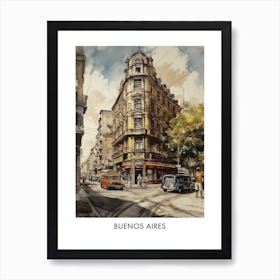 Buenos Aires 3 Argentina Travel Poster Art Print
