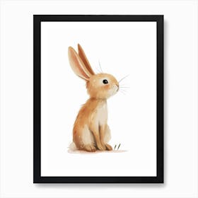 Rhinelander Rabbit Kids Illustration 3 Art Print