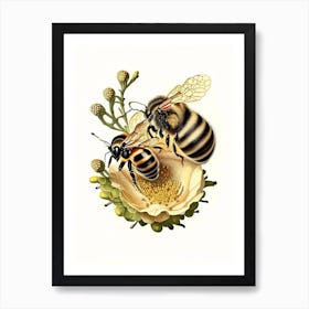 Colony Bees 2 Vintage Art Print