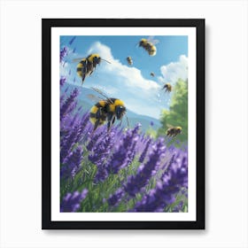 Cuckoo Bee Storybook Illustration 11 Art Print