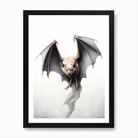 Grey Headed Flying Fox Vintage Illustration 3 Art Print