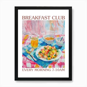 Breakfast Club Scrambled Tofu 1 Art Print