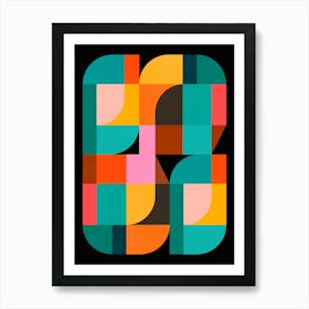 Geometric and colorful 5 Art Print