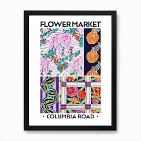 Flower Market Columbia Road Eugene Seguy Vintage Botanical Art Print