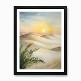 Sunset In The Desert 16 Art Print