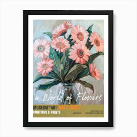 A World Of Flowers, Van Gogh Exhibition Gerbera 4 Art Print