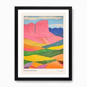 Mount Roraima South America 3 Colourful Mountain Illustration Poster Art Print