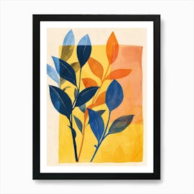 Abstract Leaves 36 Art Print