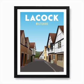Lacock Village Art Print