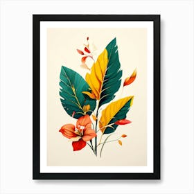 Tropical Leaves 8 Art Print