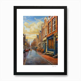 Amsterdam. Holland. beauty City . Colorful buildings. Simplicity of life. Stone paved roads.17 Art Print