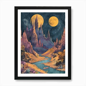 Desert Landscape Art Print