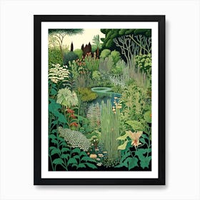 Monet's Garden, Usa Vintage Botanical Art Print