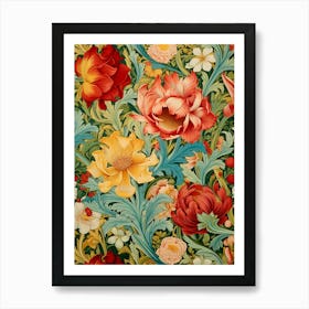 Floral Wallpaper 365 Art Print