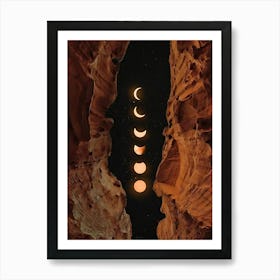 Moon Phases 1 Art Print